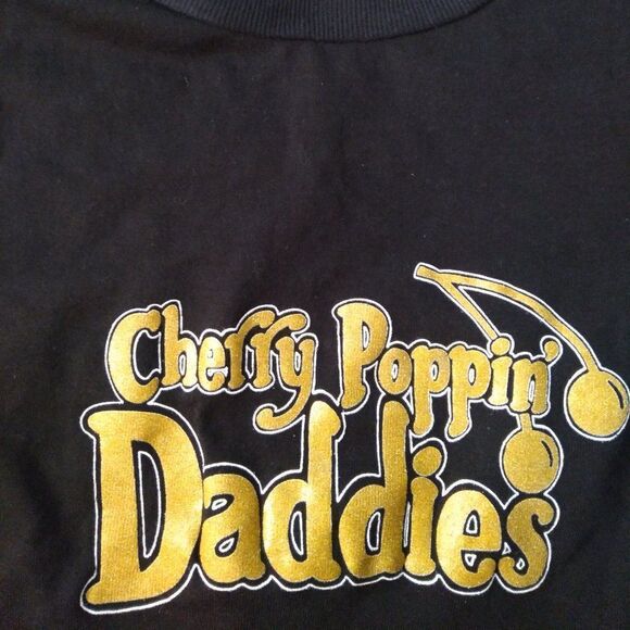 Vintage Martian Church Cherry Poppin' Daddies Cropped T-Shirt - Picture 1 of 9